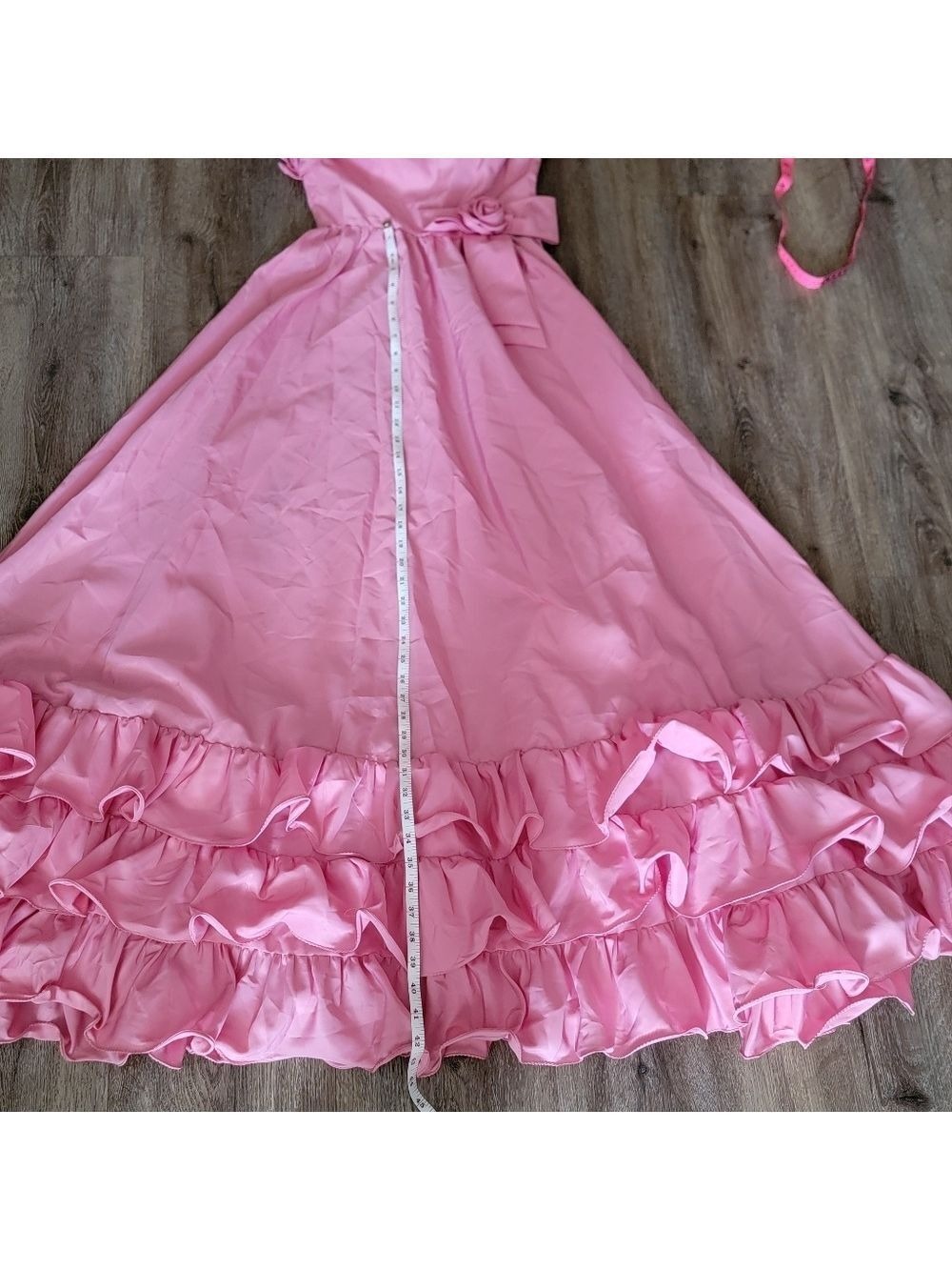 Vintage One Shoulder Pink Dress #3047 - Picture 8 of 16